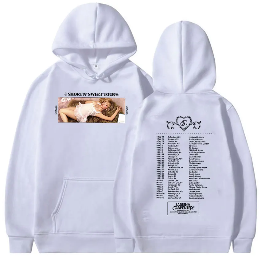 Sabrina Carpenter - Short 'N Sweet 2024 Tour Hoodie Men's Women Hip Hop Harajuku Fashion Oversized Sweatshirt Pullover Clothing