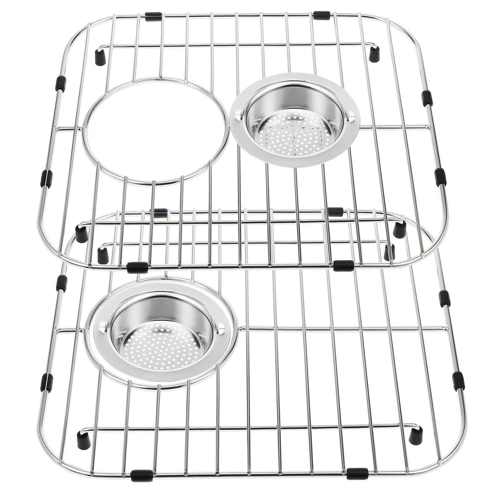 

2 Pcs Kitchen Sink Rack Protector Grate Dry Dish Farm for Bottom of Farmhouse Grid Gird Drying Counter