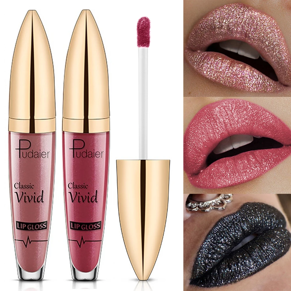 15 Colors Shiny Lip Gloss Waterproof Diamond Glitter Liquid Lipstick Long Lasting Pearl Women Sexy Lips Tint Makeup Lip Glaze