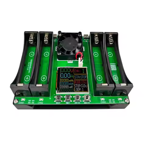 LCD Display Battery Capacity Tester MAh MWh Lithium Battery Digital Battery Power Detector Module 18650 Battery Tester Type-C