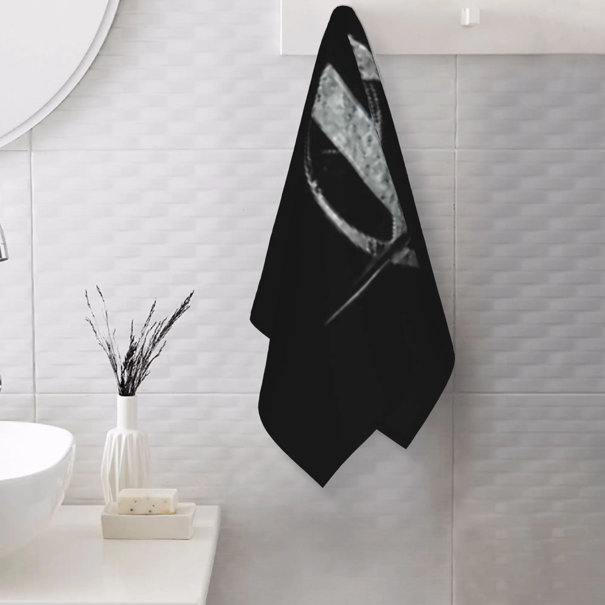 Custom Kaamelott Logo Black Soft Face Towel Quick Dry Pool Bath Cotton Towels Absorbent Quick