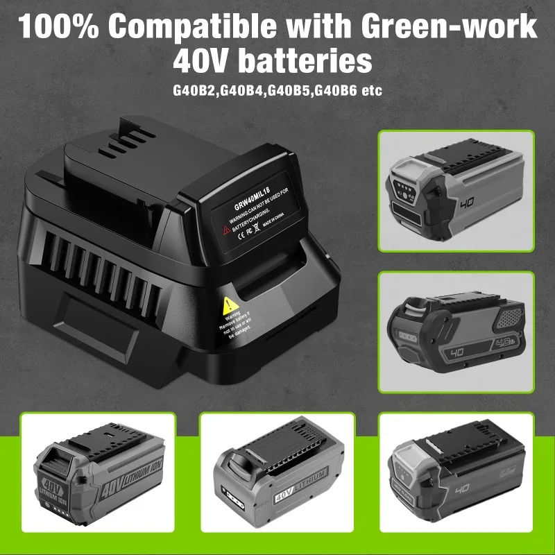 Battery Adapter Converter For Greenworks