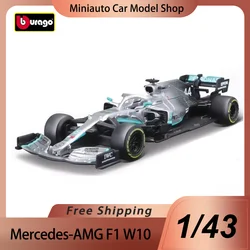 In Stock Bburgao F1 2023 1:43 Mercedes Benz W10 W12 #77 #44 Alloy Miniature Diecast Model Lewis Hamilton Toy Car Model Kids Gift