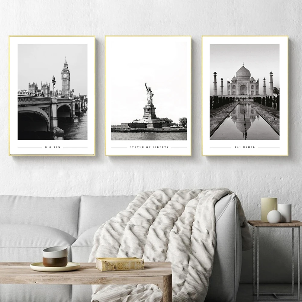 New York Landscape Print Black and White Photography Poster Nuns Smoking Wall Art Pictures Canvas Painting Home Room Wall Decor
