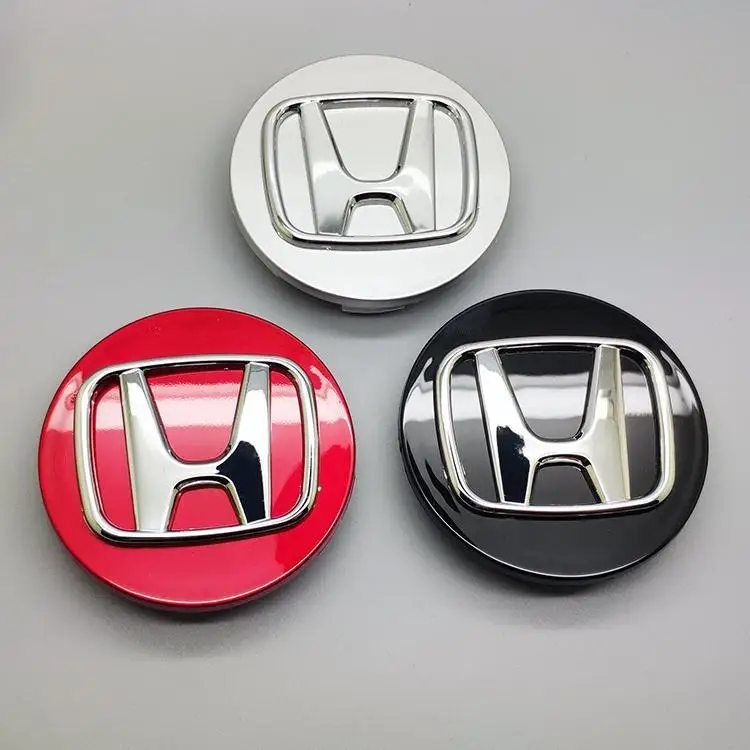 4pcs 58mm Wheel Center Cap Logo Hub Cover Badge Emblem For Honda Civic City Accord Odyssey Spirior CRV Hrv Jazz CBR HR-V