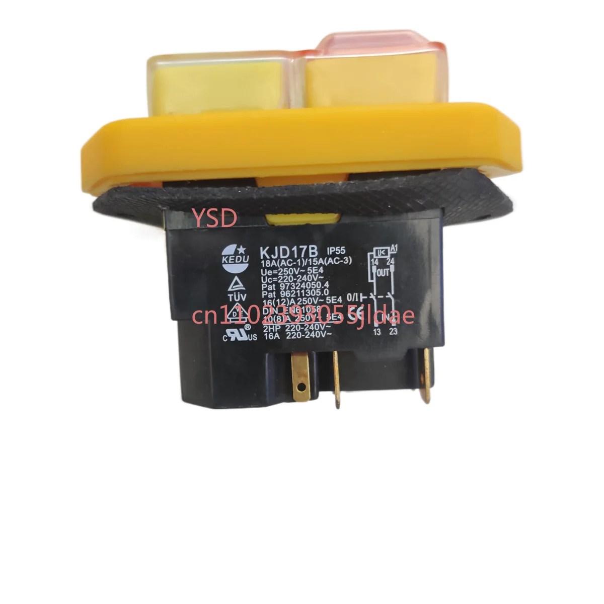 

KJD17B Waterproof Magnetic Start Switch | 220V-240V 16A 5-Pin for Power Tools