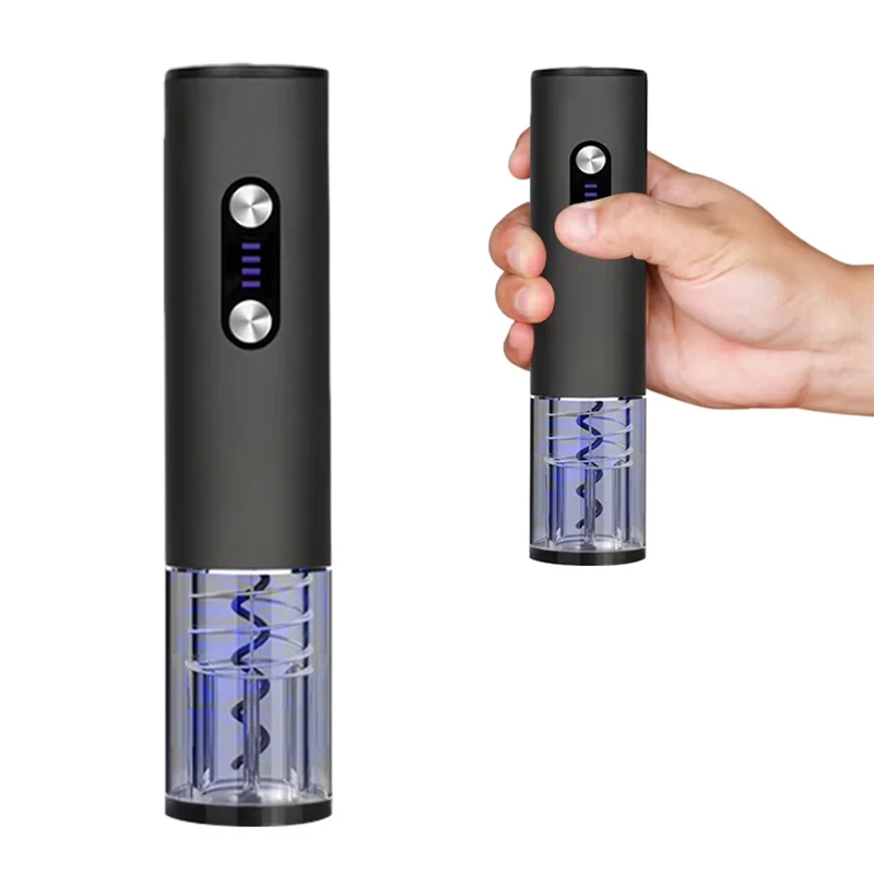 

A23I-Rechargeable Electric Wine Opener Set - Automatic Corkscrew With Foil Cutter, Ideal For Party, Bar, Kitchen Use
