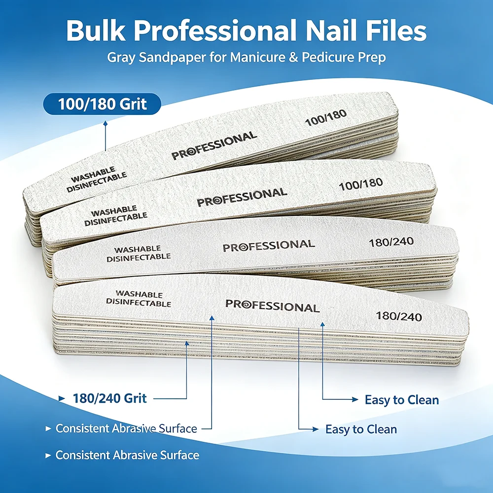 Thin Grey Wooden Nail Files Pr - Nail Art Maroon review and price
