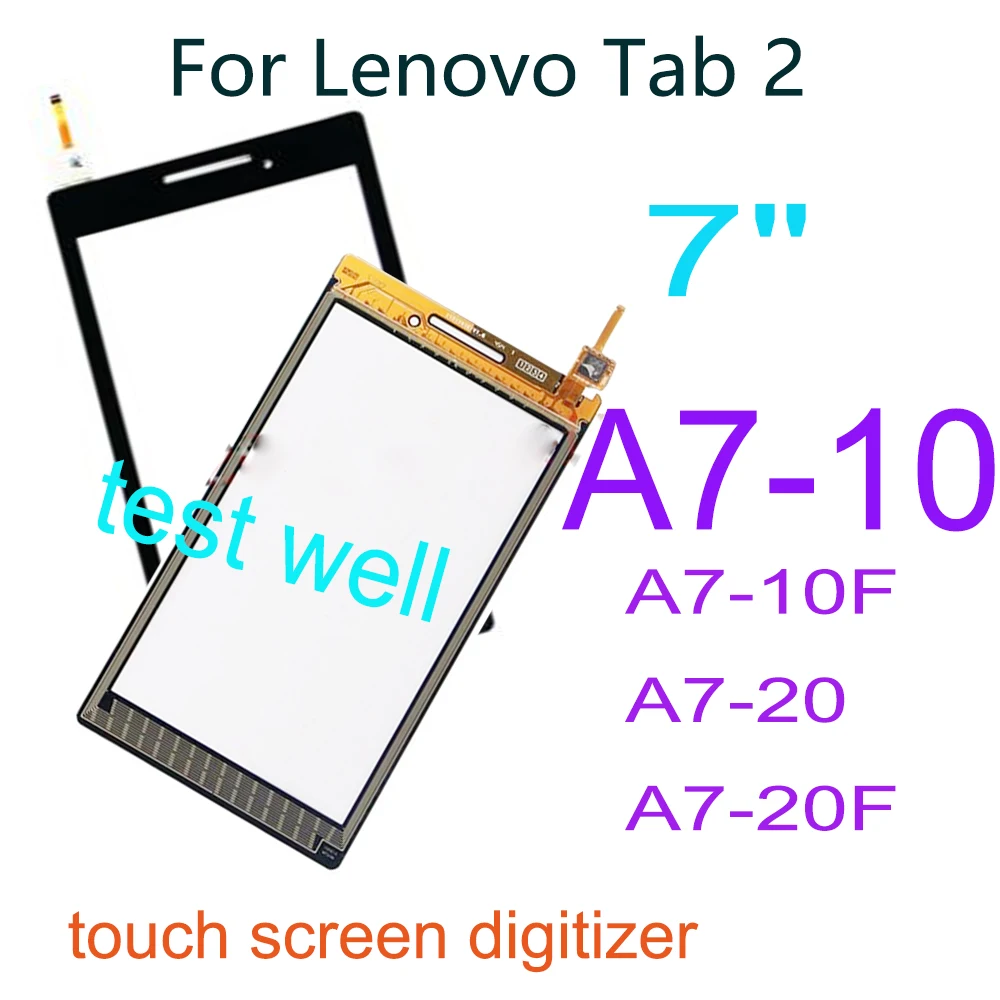 

New 7" Touchscreen For Lenovo Tab 2 A7-10 A7-10F A7-20 A7-20F Touch Screen Sensor Glass Tablet Replacement For A7-10 Digitizer