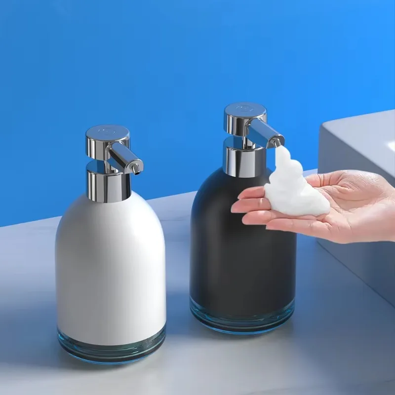 Smart Soap Dispenser Bottle 5 Gear USB Rechargeable 1200Mah 320ML Automatic Dispenser Sensor Pump for Household Bathroom image 6