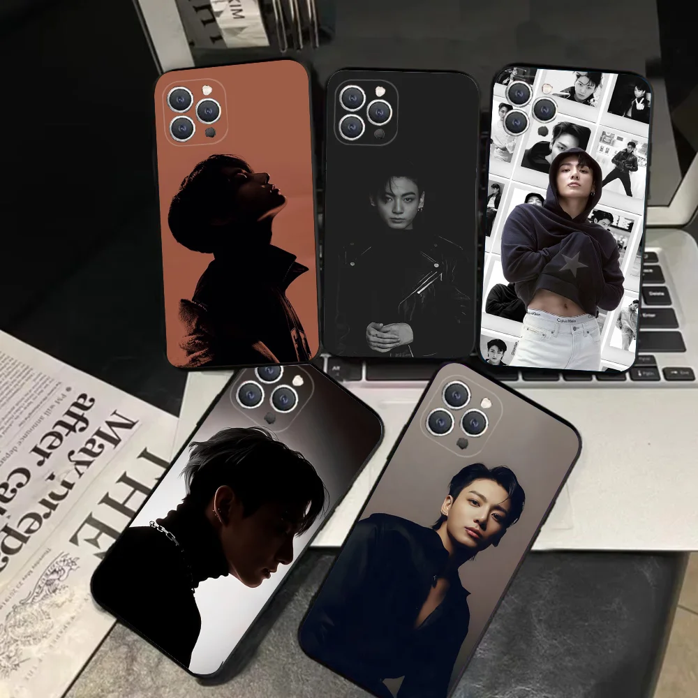 1pcKorea E-Euphoria J-Jungkook-K-KPOP Phone Case Silicone Soft For IPhone 16 15 14 13 12 11 Plus Pro Max Plus