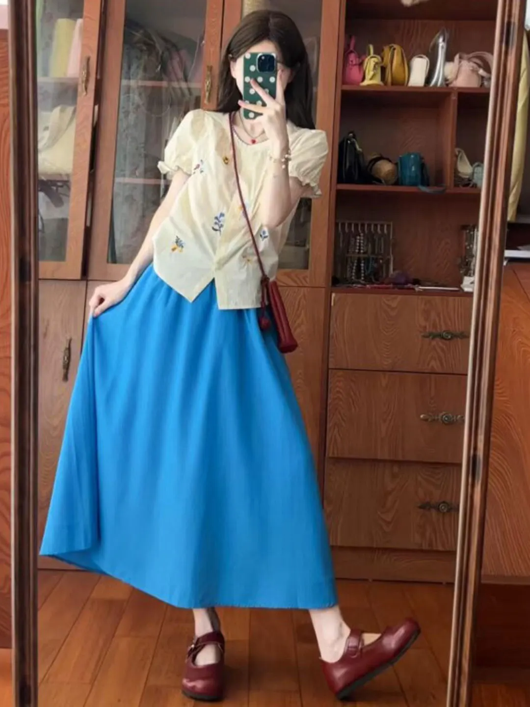 

Summer Fashionable Women's Outfit Set Beautiful Unique Top Half-Skirt Two-Piece Dress Casual Style Comfortable Cotton Material