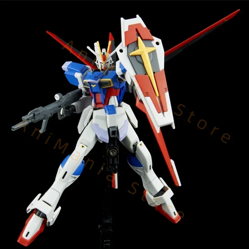 Bandai original gundam modelo kit anime figura hgce 198 1/144 ZGMF-X56S força impulso figuras de ação brinquedos presentes para crianças