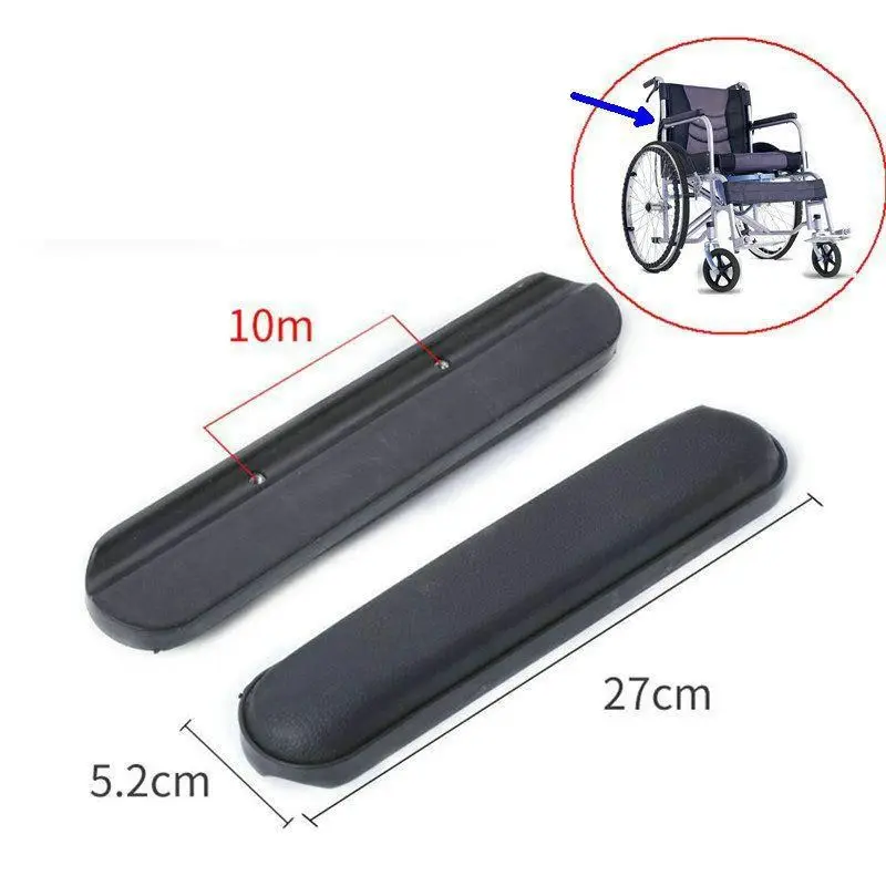 

Universal Wheelchair Armrest Replacement Wheelchair Accessories PU Soft Armrests with Screws Wheelchair Padded for Elder Patient