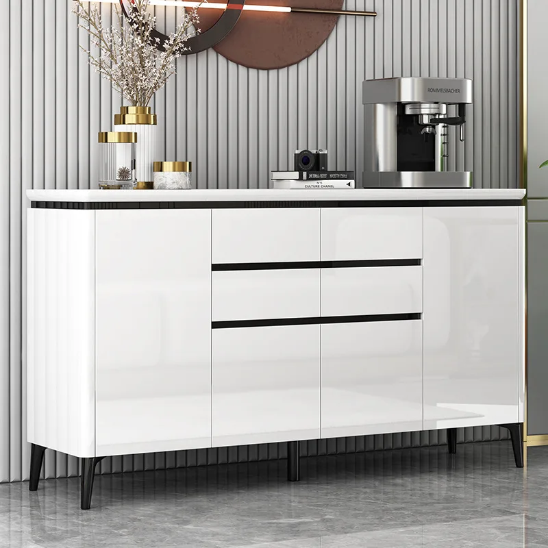 Side cabinet Modern simple kitchen Multifunctional dining room Integrated storage tea cabinet against the wall