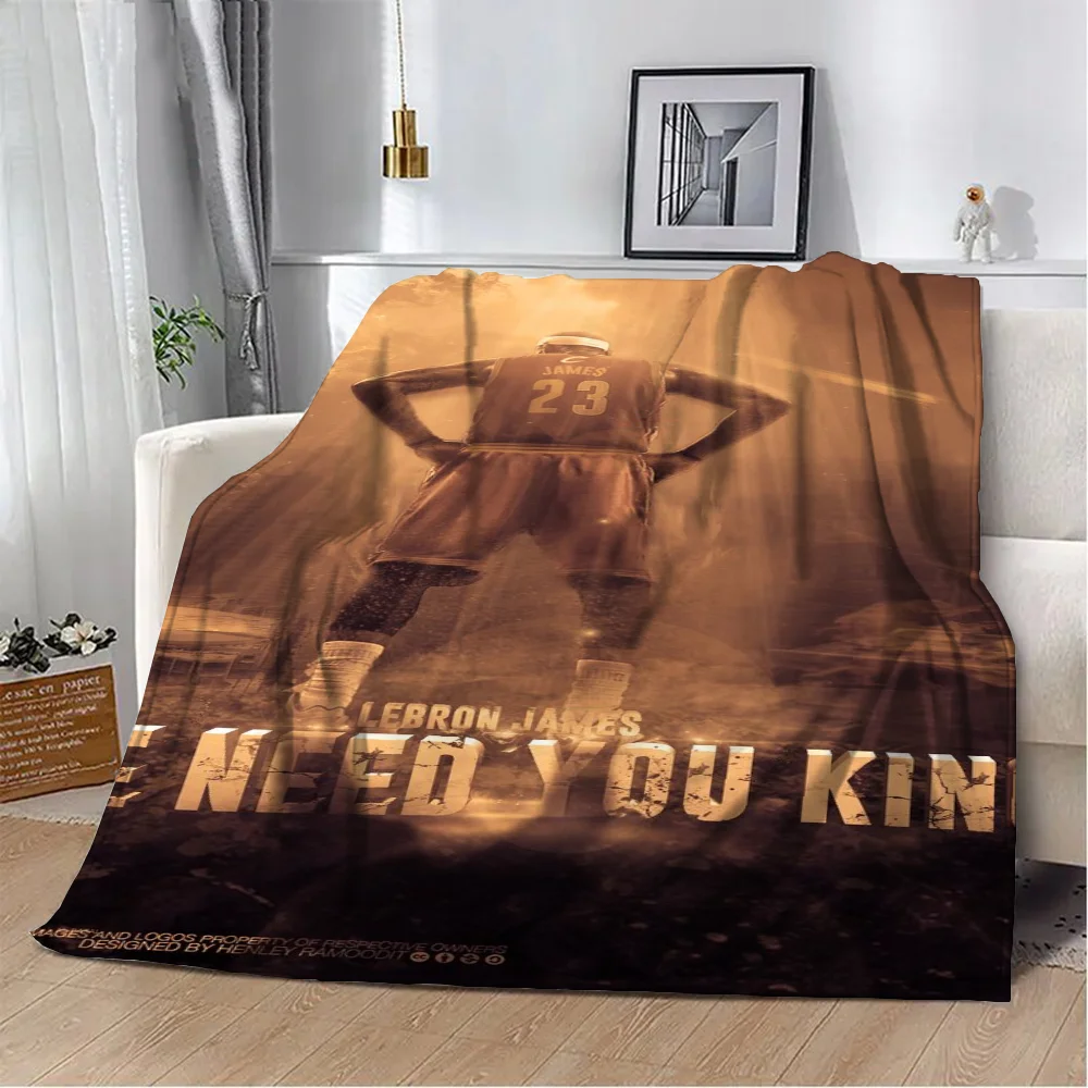 Children's Blanket Throw L-LeBron James Decorative Blankets for Sofa Home Interior Bed Blankets and Throws Thin Wadding Blanket