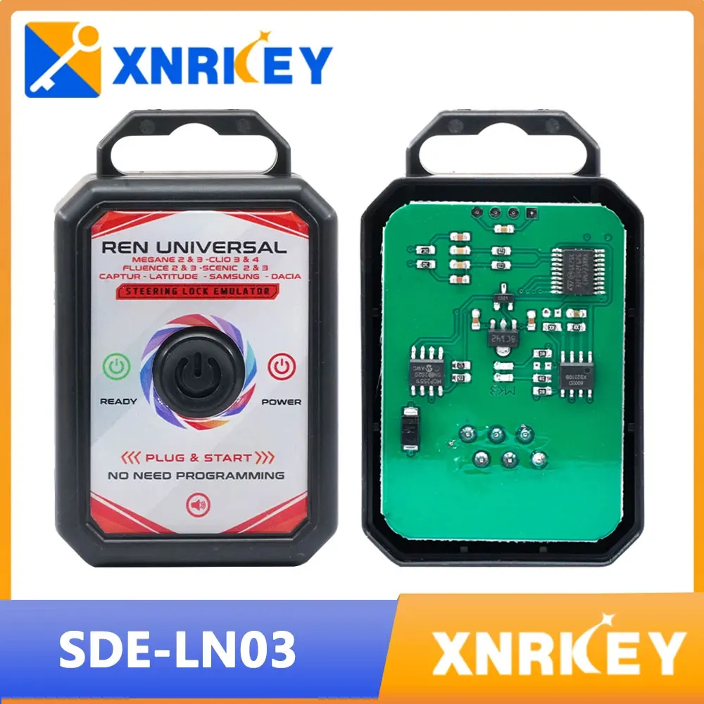 

XNRKEY Универсальный 2022, новая версия, эмулятор замка рулевого управления ELV EIS Plug and Play для Renault Samsung Megane 2/3 Clio3/4 Fluence 2/3