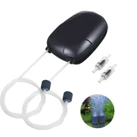 220V 50Hz 3/5W Aquarium Air Oxygen Pump Fish Tank Mini Compressor Single Double Outlet with Check Valve Tube Aquatic Accessories