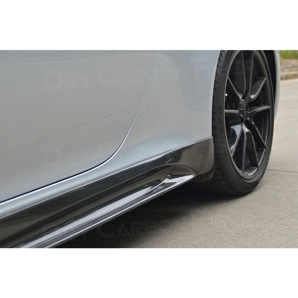 Carbon Fiber Side Skirts Aprons Cover fit for Porsche 911 991 GT3 Carrera 2012 - 2015 Door Bumper Lip Guard