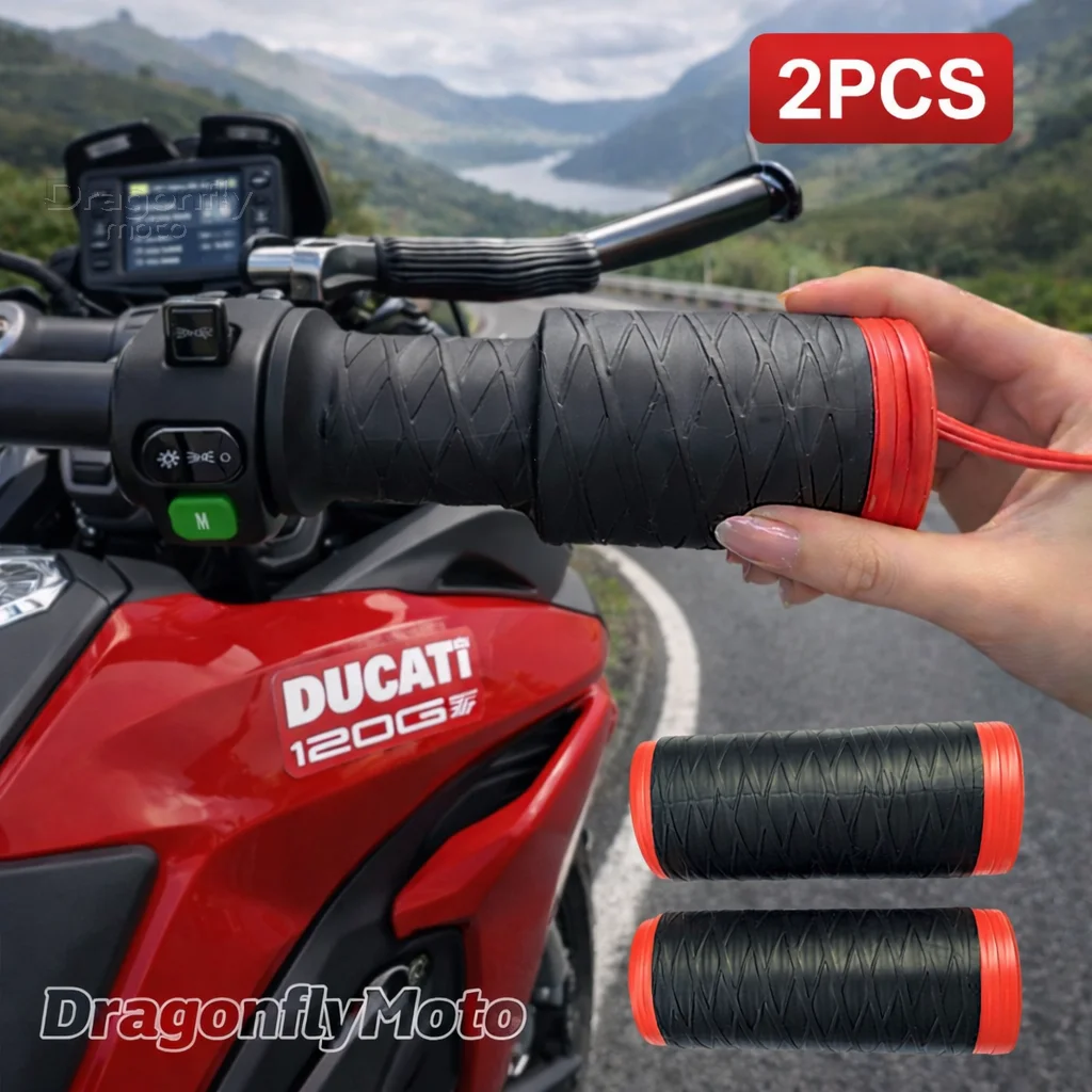 

Motorcycle Silicone Handlebar Cover For DUCATI Multistrada 950 1100 1260 1200 S GT 1200S V4 Self Shrinking Non-Slip