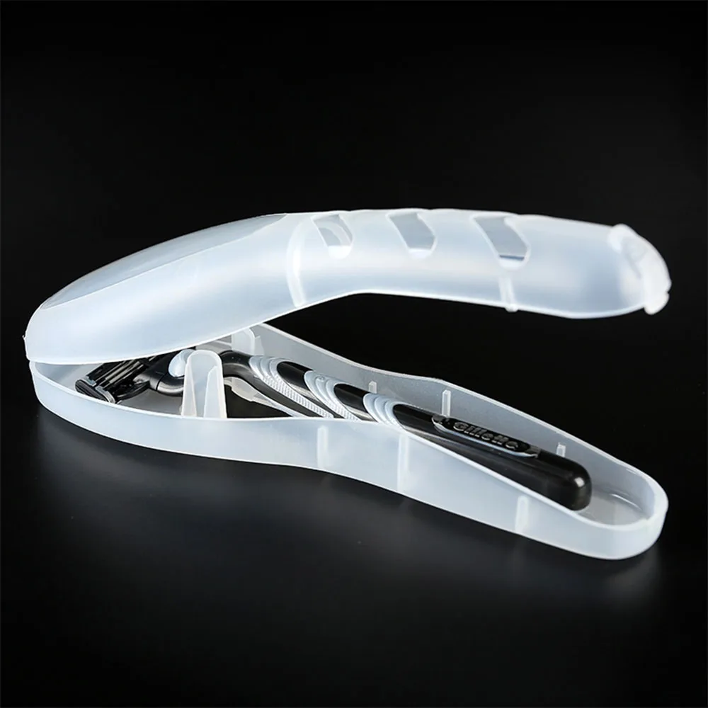 Travel Razor Holder Protector Transparent Dustproof Carrying Case Cartridge Box Daily Supplies Organizer Household Merchandises