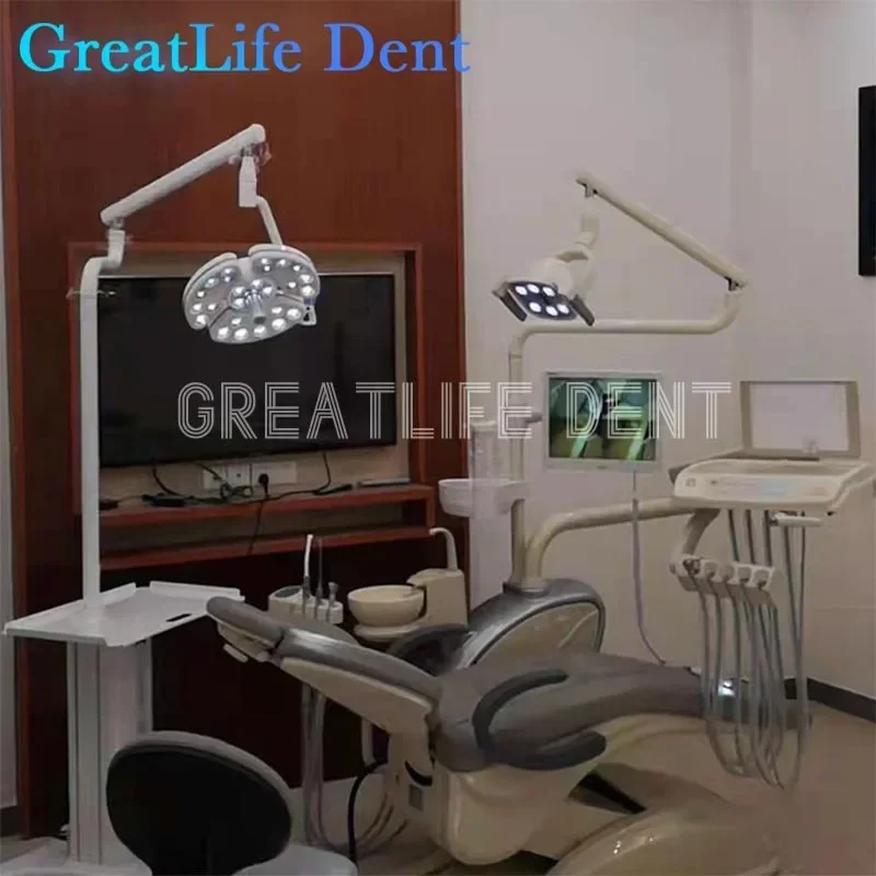 GreatLife Dent 38 Вт 26 светодиодов для больниц, передвижной стоматологический хирургический светильник, светодиодный стоматологический светильник, стоматологический светильник, подставка, светодиодная лампа