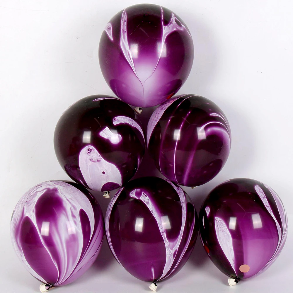 10/20/50pcs Agate Balloon Wholesale 10/12inch Marble Texture Color Cloud Latex Balloon Birthday Party Wedding Celebration Decor