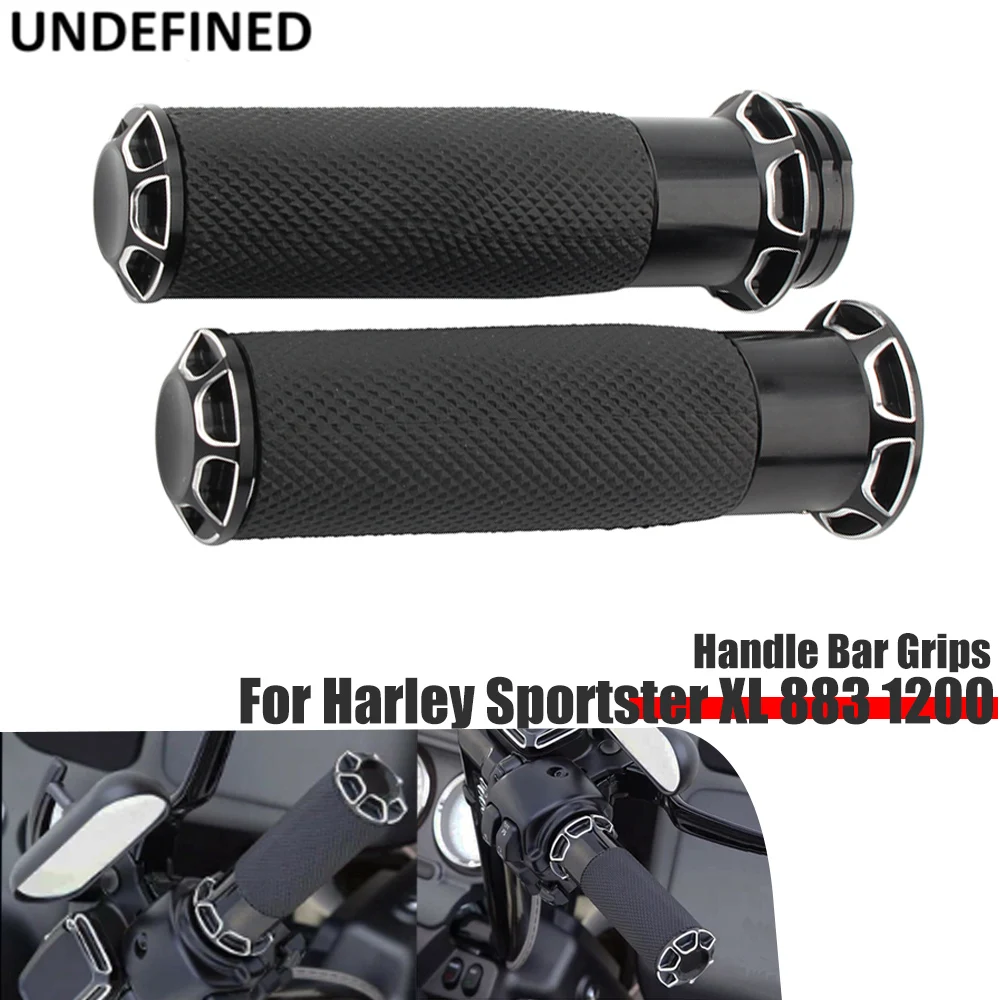 

1'' 25mm Handle Bar Grips For Harley Sportster XL 883 1200 Touring Dyna Softail Road King Motorcycle CNC Handlebar Hand Grip