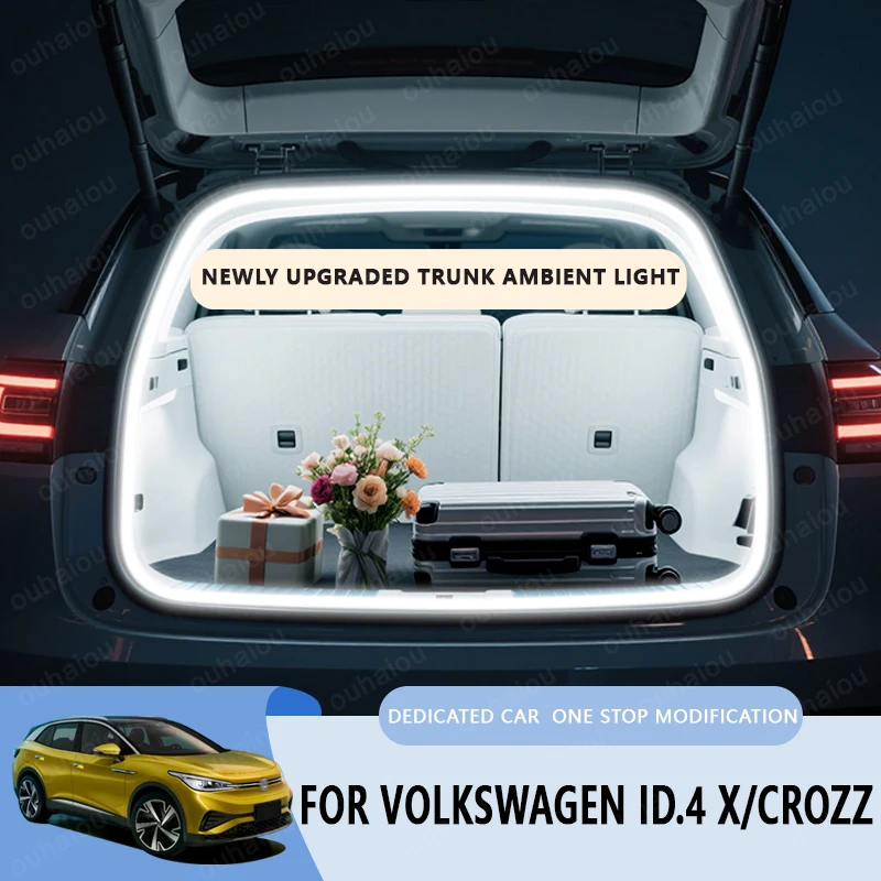 

For Volkswagen ID4 X/ID4 CROZZ trunk light modification light Atmosphere lights White warm white Rear Trunk LED Light Bar