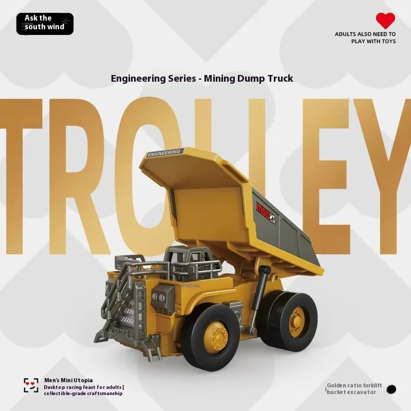 1:64 Legierung Fernbedienung Mine Truck Volle Proportionale Steuerung Simulierte Scheinwerfer Realistische Mechanische Details Desktop Spielzeug