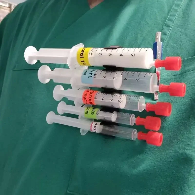 3D Printed Pocket Portable Syringe Holder, Compact Injection Tool Storage Rack for Outdoor & Daily On-site Use
