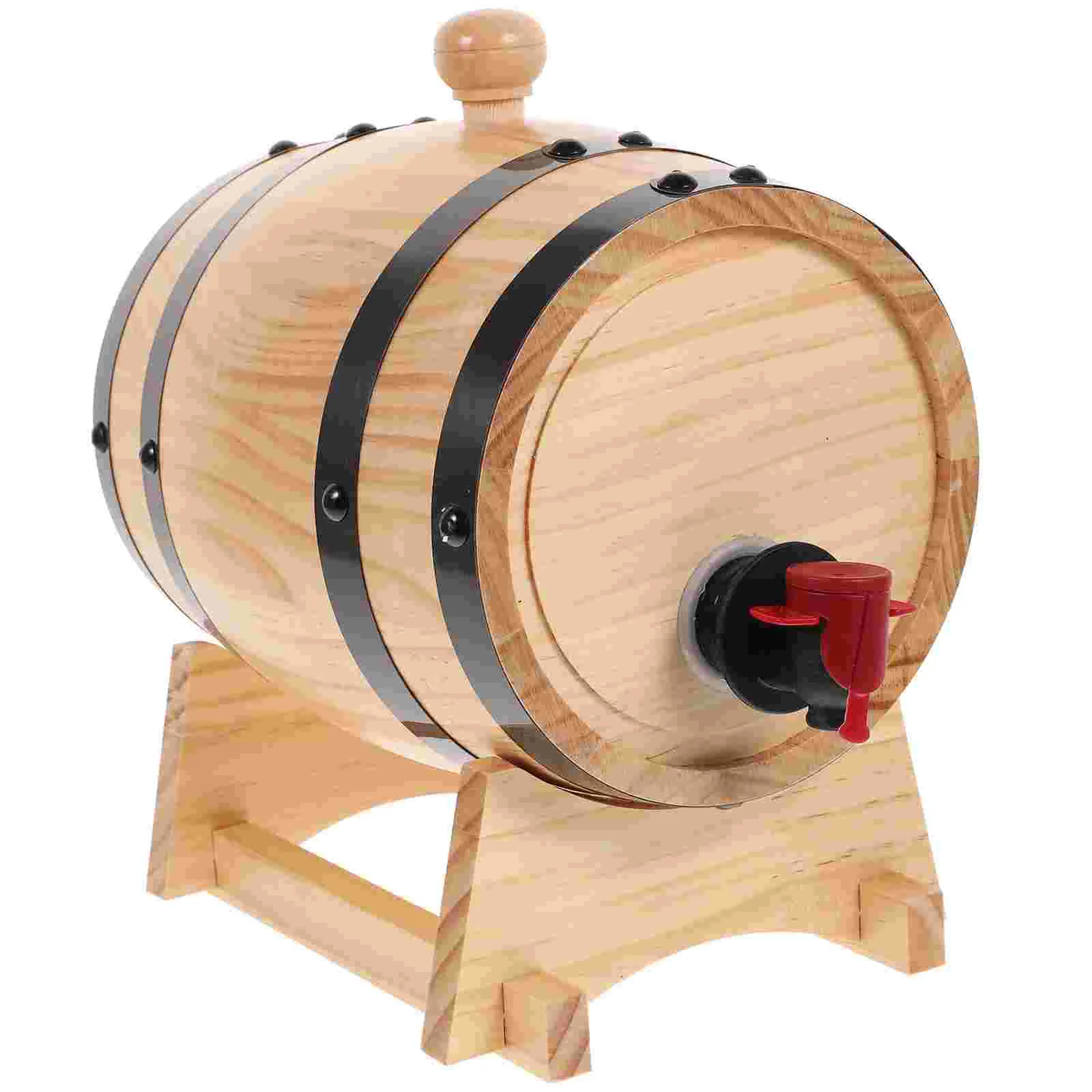 

Barrel Drink Dispenser Wooden Beer Bucket Buckets for Bottle Props Practical Container