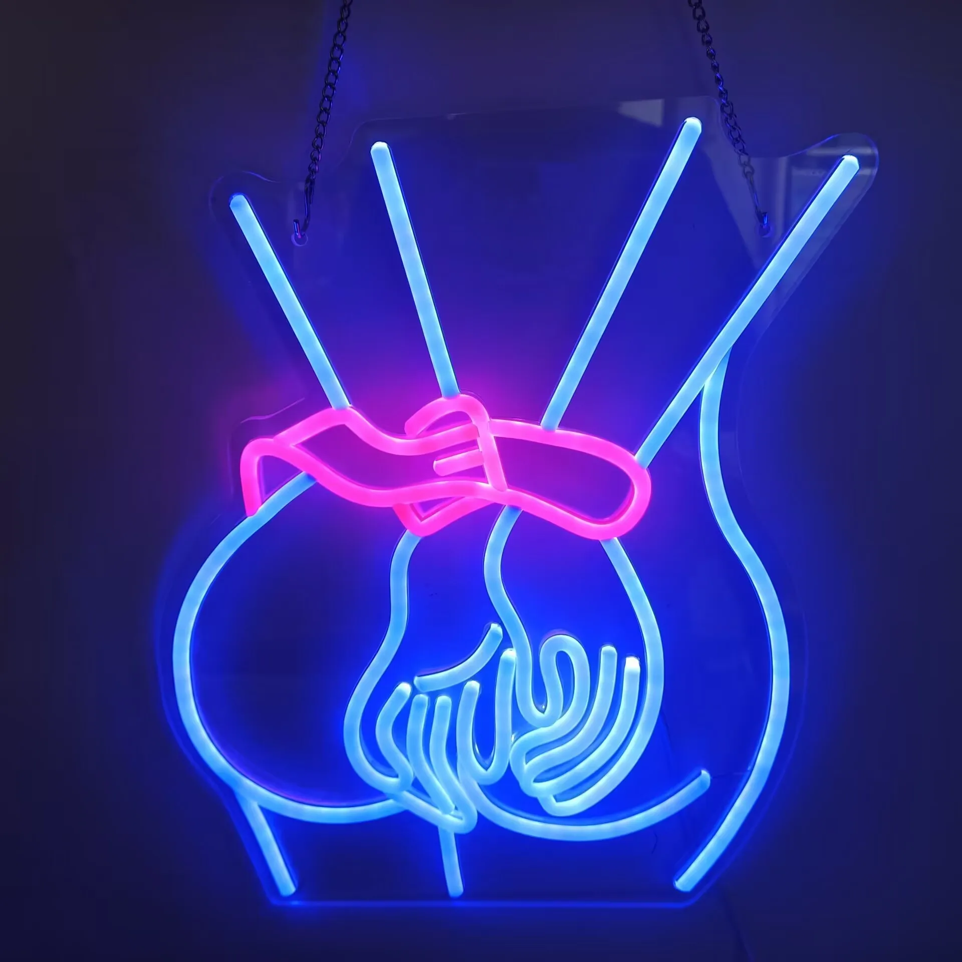 

LED Neon Lights Tie Hands Neon Sign for Wall Decor USB Powered for Girls Bedroom Bar Party Wedding Birthday Christmas Gifts