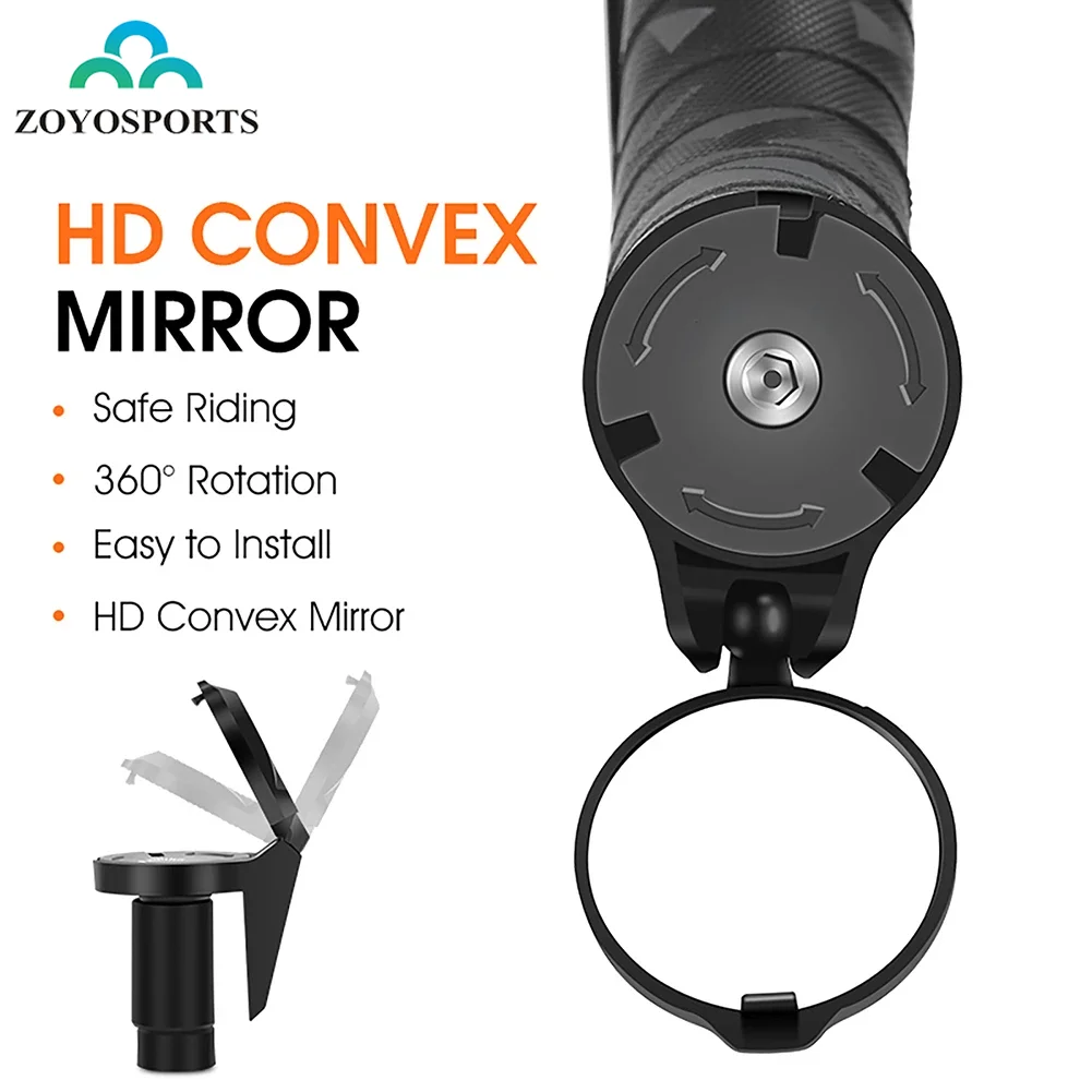 

Bicycle Drop Bar Rear View Convex Mirror Handlebar Drop Bar Universal Left Right Mount Acrylic Convex Back Sight Reflector