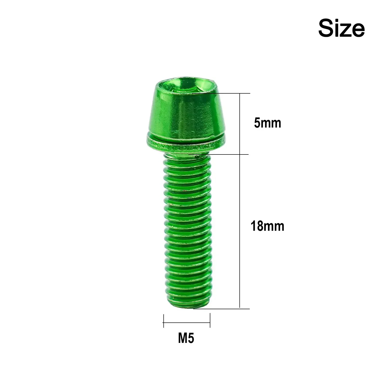 Bike Screws Set Stem Screws 6pcs Bicycle Accessories M5*18mm Red/blue/green/gold/purple Stainless Steel Brand New image 3