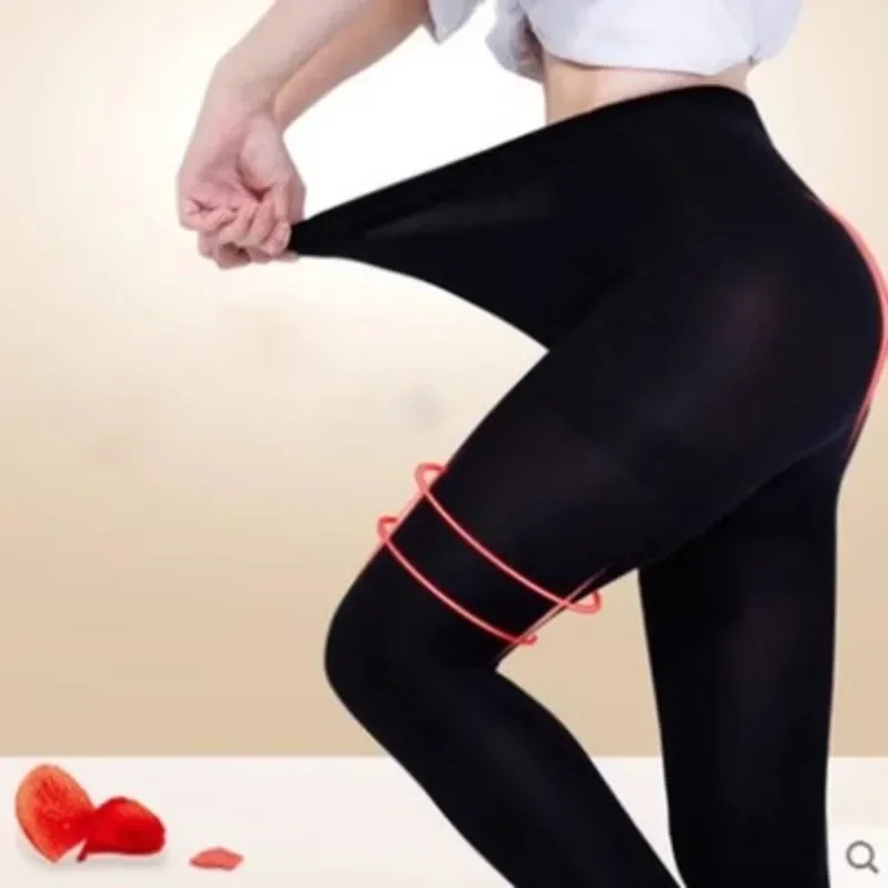 الدافئة صوف مبطن الجوارب النساء جوارب طويلة الحرارية للنساء الشتاء اللباس الداخلي الجلد القطبي تأثير أسود جوارب المرأة الحرارية جورب #3