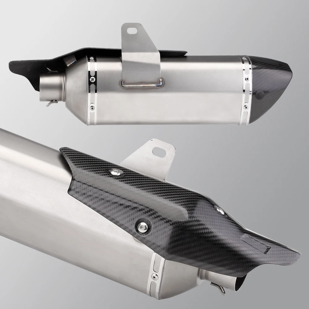 

51mm Universal Motorcycle Exhaust Carbon Fiber Muffler DB Killer Removable Link Pipe For Forza750 Nss750 NSS 750