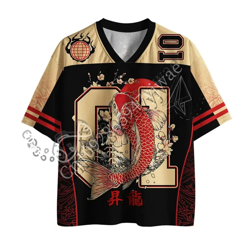 Japan Tiger Savage No. 99&Circle Dragon Retro Cat Samurai  Jersey 3D Retro Jersey Breathable Top Summer Men Women Beach T-shirts - view 3
