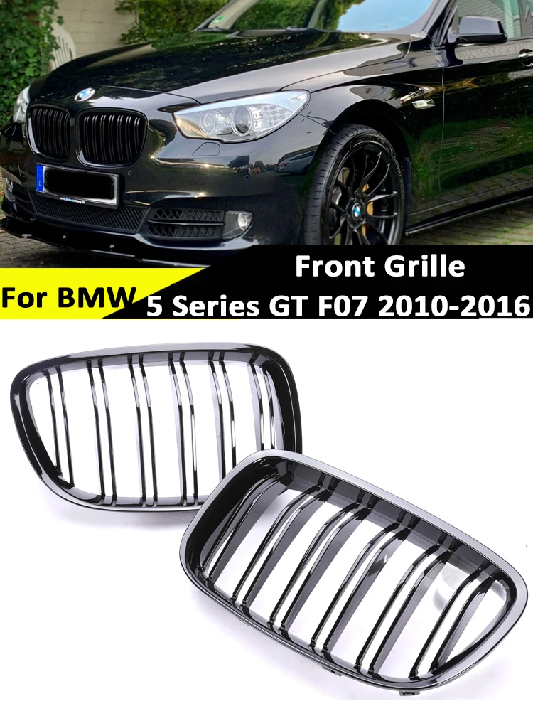 

For BMW 5 Series GT F07 2010-2016 Fender Side Carbon Racing Grills M Color Lower Front Bumper Kidney Upper Grille Replacement
