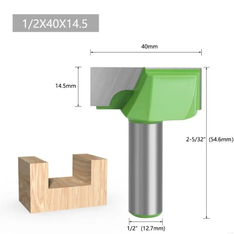

U0DF Advanced Steel Woodworking Bottom Routers Bit Bit Design для чистых канавок и суставов в различных деревянных работах
