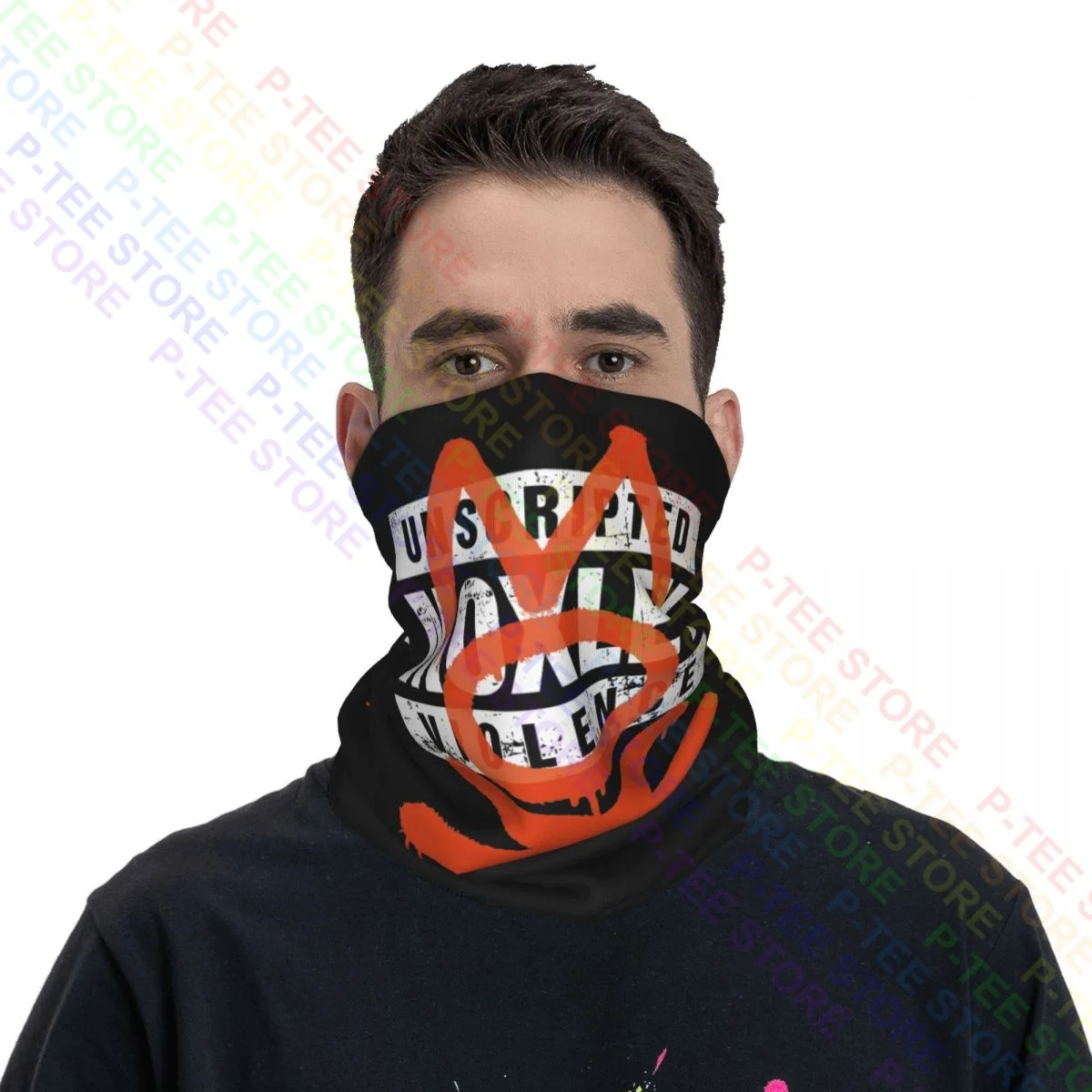 All Elite Wrestling Jon Moxley Designed By Mox Neck Gaiter Bandana Scarf Face Mask Summer Ourdoor Sun Protection