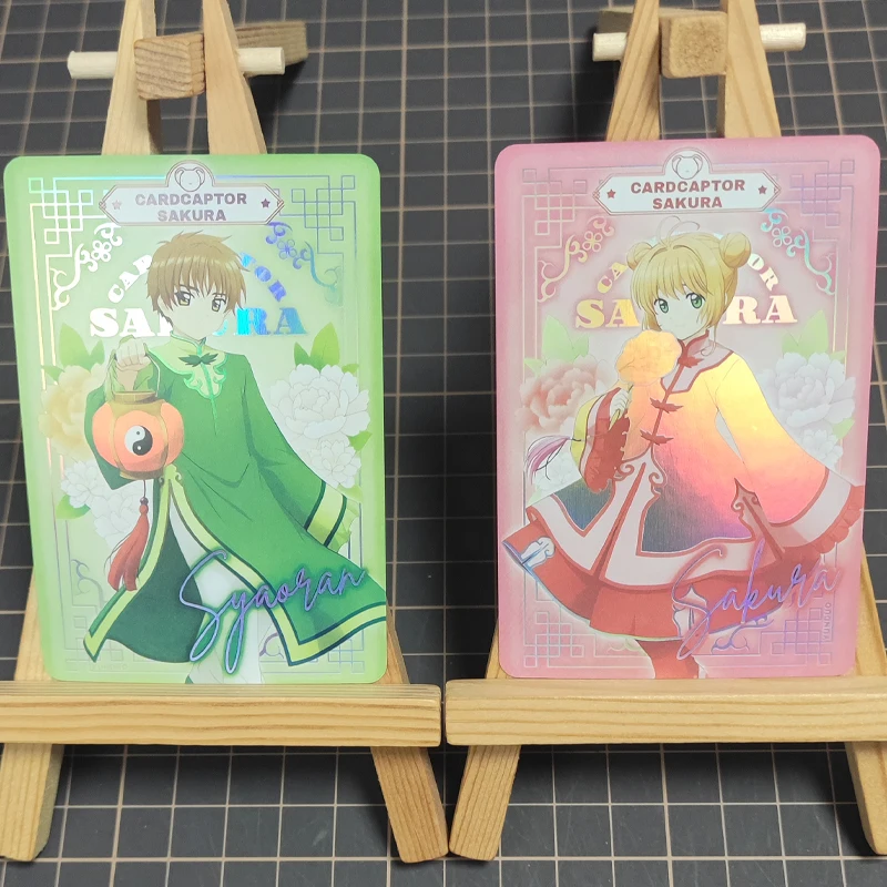 Anime bogini historia DIY ACG Kinomoto Sakura Li Syaoran Rem Premium Flash Card chłopiec gry zabawki urodziny prezenty karty kolekcjonerskie