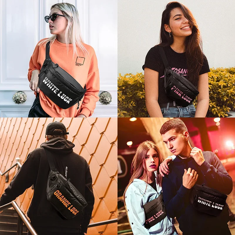 

1 шт., высококачественная сумка через плечо, черная студенческая трендовая уличная нагрудная сумка, спортивная функциональная стильная сумка через плечо на одно плечо для мужчин