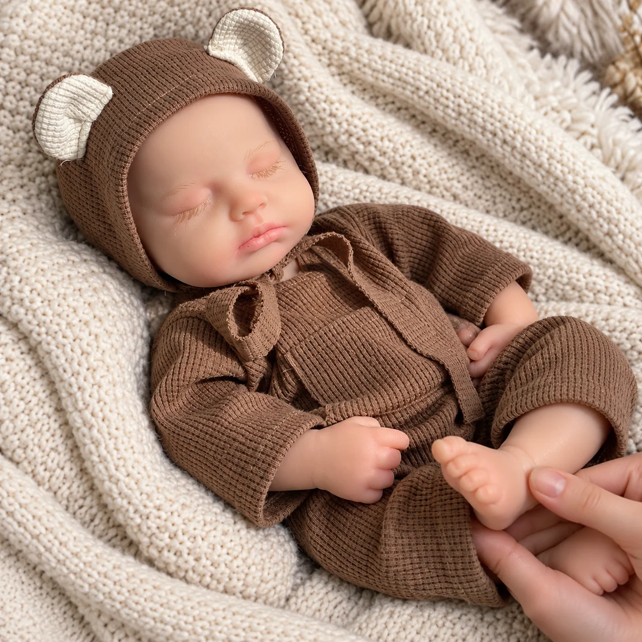 20 Inch Reborn Baby  Doll Full Body Silicone Soft Realistic Newborn Doll for Adult Collectors Birthday Gift Christmas Gift
