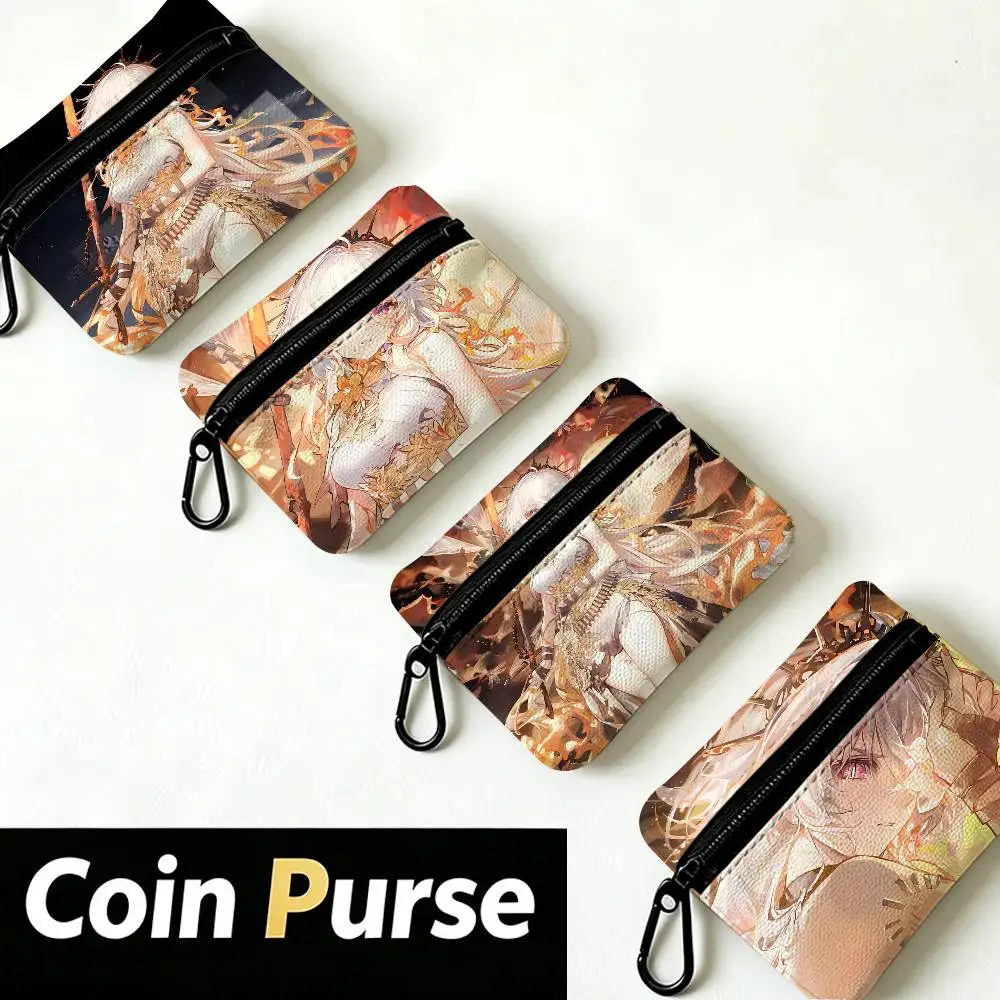 Cartoon Cinderella Wear-resistant Oxford Cloth Coin Purse Portable Backpack Hanging Card Storage Bag