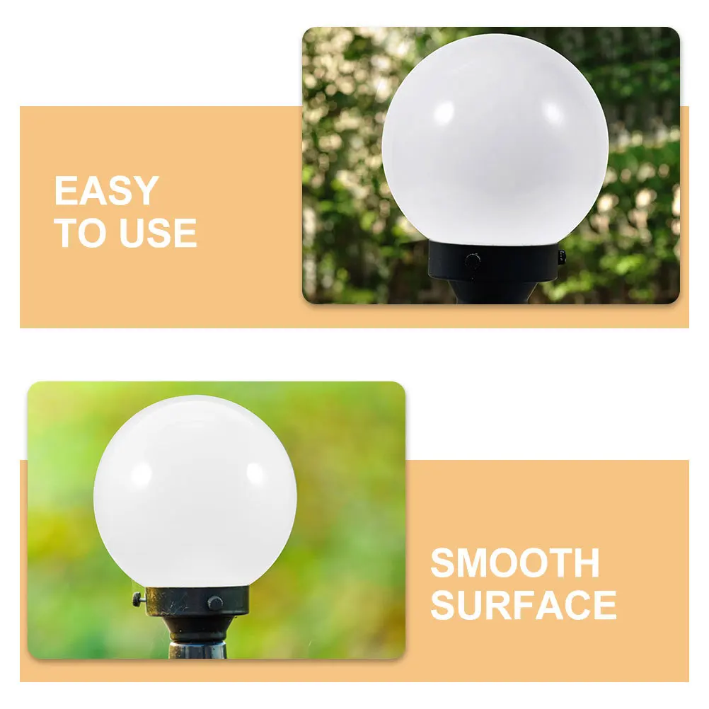 

Spherical Lampshade Acrylic Ball Shaped Light Cover For Home Bedroom Living Room Replacement Outdoor Waterproof Decor