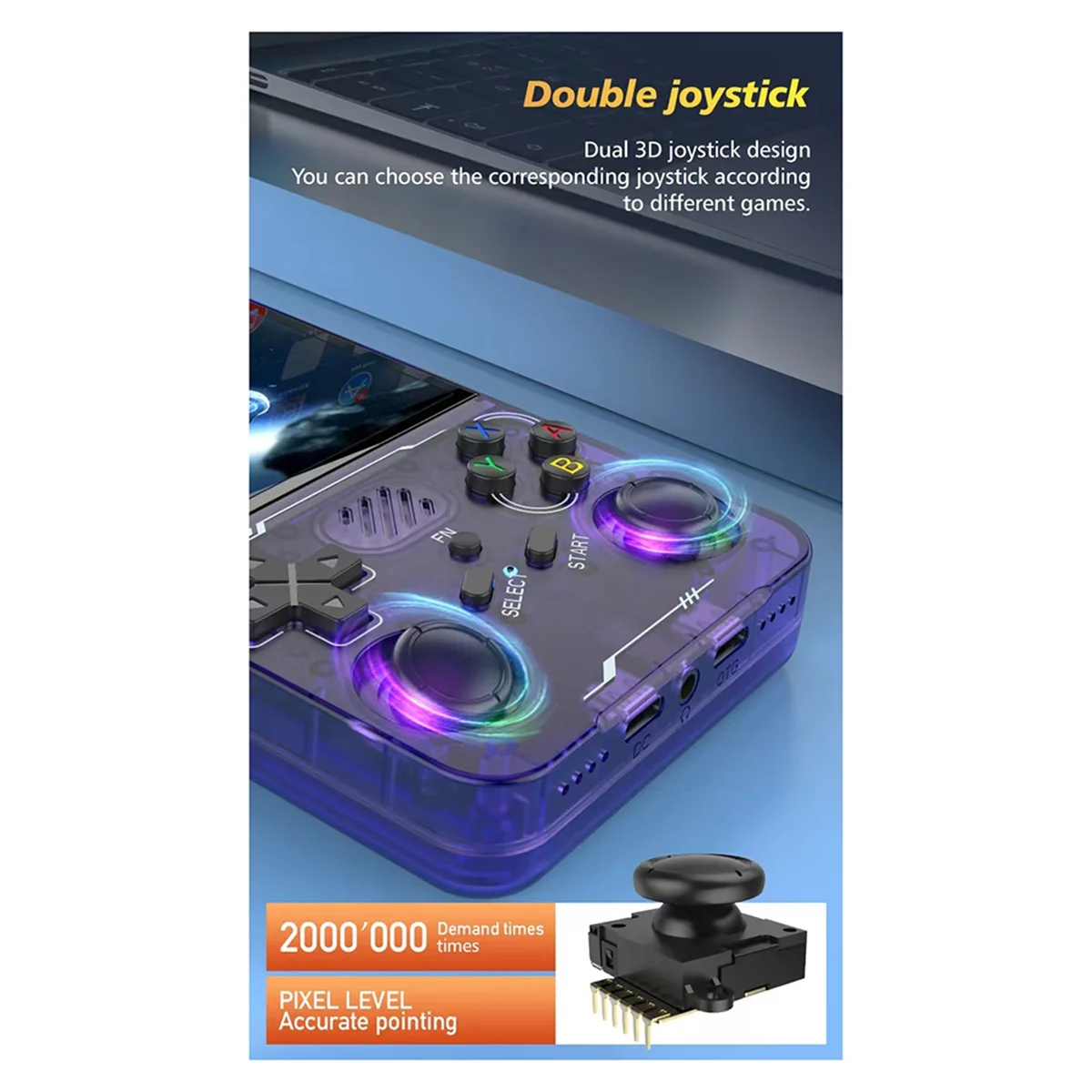 R36XX ريترو لعبة وحدة التحكم 64G 14000 + ألعاب واي فاي 3.5 بوصة شاشة نظام لينكس يده جيب مشغل فيديو طفل هدية أ