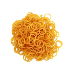 500Pcs 10-60mm New Rubber Band Yellow Elastic Rubber Bands Stretch High Quality Office Package Supplies Small Accessories