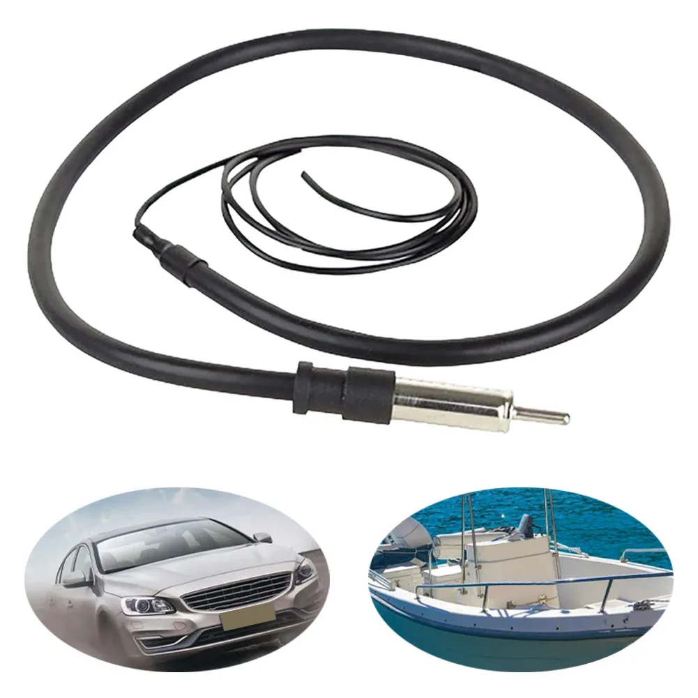 

Rubber Marine Antenna 41 Inch for Boats Cars RVs ATVs UTVs FM AM Radio Hideaway Weatherproof Drill-Free Install