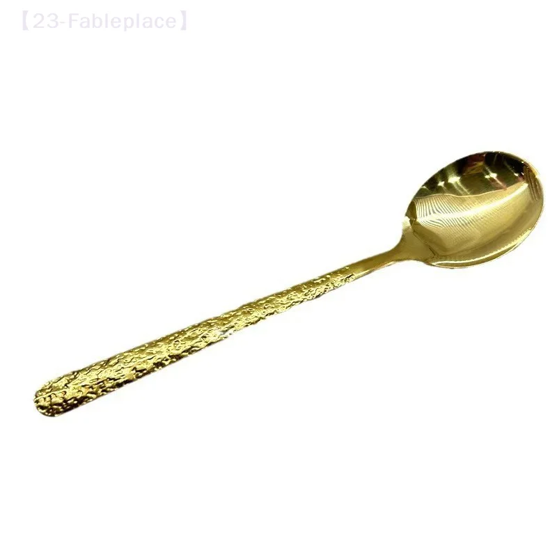 

1Pc Stainless Steel Round Head Spoon Kitchen Tableware Household Soup Spoon Dessert Spoon Rice Scoop Kitchen Tool